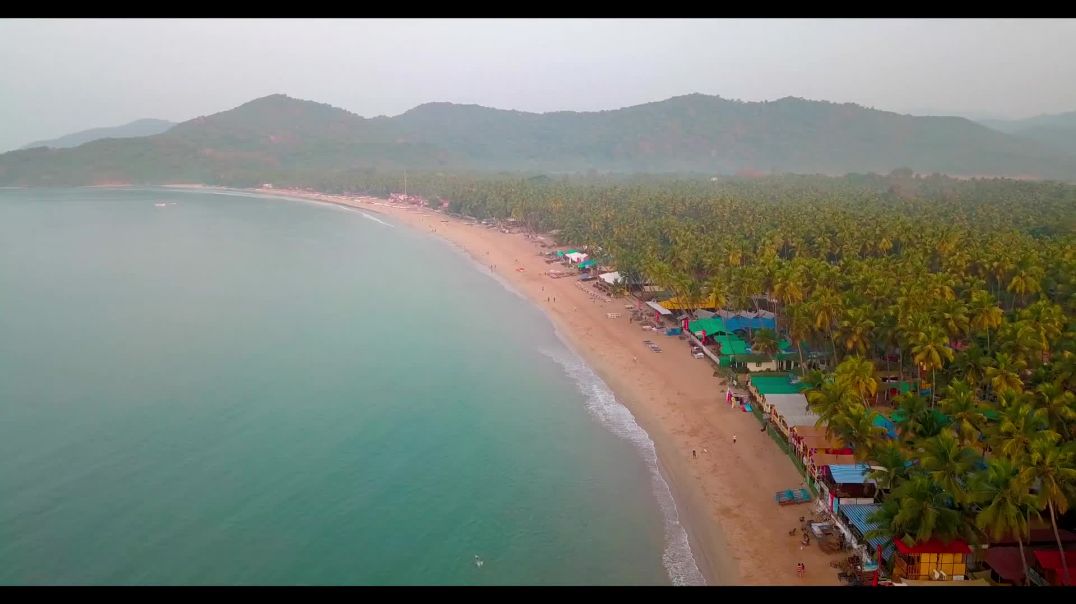 See the beauty of Palolem Beach , Goa 4k drone video-1080p